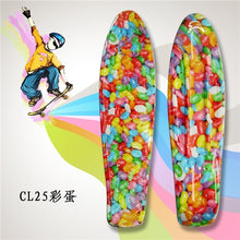 Load image into Gallery viewer, Colorful 22" Mini Skate Penny Board For Kids Plastic Fishboard Cruiser Completed Graphic Retro Banana Skateboard Patins