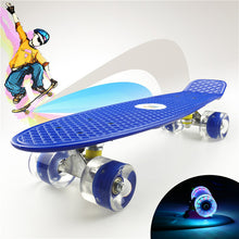 Load image into Gallery viewer, Colorful 22" Mini Skate Penny Board For Kids Plastic Fishboard Cruiser Completed Graphic Retro Banana Skateboard Patins