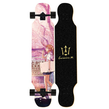 Load image into Gallery viewer, Ardea Skateboard longboard Adult Teenagers girl Russia Maple Natural Wood Retro fashion Flat-Plate Double Rocker skate boards