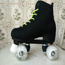 Load image into Gallery viewer, Japy Geneniu Leather Roller Skates Double Line Skates 6 Colors Women Lady Adult White PU 4 Wheels Two Line Skating Shoes Patines