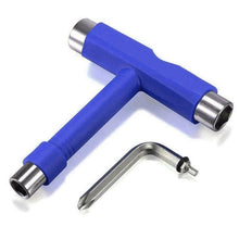 Load image into Gallery viewer, Professional All-in-one T-type Skate Tool Screwdriver Socket Multi-functional Skateboard Adjusting T-tool NEW!