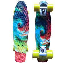 Load image into Gallery viewer, 22" Cruiser Skateboard Galaxy Mini Plastic Skate Board Retro Penny Board Graphic Printed Pink Floral