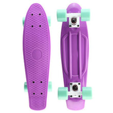 Load image into Gallery viewer, Mint Plastic Penny Board Mini Cruiser Skateboard 22" Retro Longboard No Assembly Required Complete Board