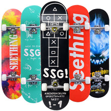 Load image into Gallery viewer, 31&quot; Adult &amp; Kids Maple Complete Skateboard Skate Board Double Rocker Skateboard High Speed Drift Skateboard
