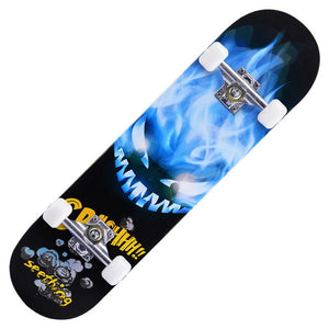 31" Adult & Kids Maple Complete Skateboard Skate Board Double Rocker Skateboard High Speed Drift Skateboard