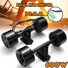 Load image into Gallery viewer, Double Drive Scooter Hub Motor Kit High Power DC Brushless Wheel Motor Remote Control For The Electric Skateboard 600W
