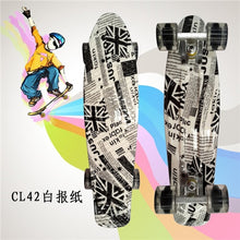 Load image into Gallery viewer, Colorful 22" Mini Skate Penny Board For Kids Plastic Fishboard Cruiser Completed Graphic Retro Banana Skateboard Patins
