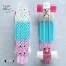 Load image into Gallery viewer, Colorful 22" Mini Skate Penny Board For Kids Plastic Fishboard Cruiser Completed Graphic Retro Banana Skateboard Patins
