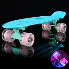 Load image into Gallery viewer, Mint Plastic Penny Board Mini Cruiser Skateboard  22&quot; Retro Longboard No Assembly Required Complete Board
