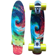 Load image into Gallery viewer, 22&quot; Cruiser Skateboard Galaxy Mini Plastic Skate Board Retro Penny Board Graphic Printed  Pink Floral
