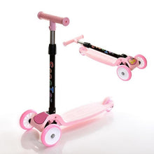 Load image into Gallery viewer, Durable Portable With Flash Wheels Folding Adjustale Sliding Children Scooter Children Gift Kids Scooter for Outdoor Sporting
