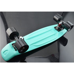 Mint Plastic Penny Board Mini Cruiser Skateboard  22" Retro Longboard No Assembly Required Complete Board